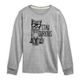 thumbnail image 1 of Instant Message - Stay Curious Cat - Toddler & Youth Long Sleeve Graphic T-Shirt, 1 of 6