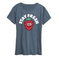 thumbnail image 1 of Instant Message - Stay Fresh Strawberry - Women's Short Sleeve Graphic T-Shirt, 1 of 6
