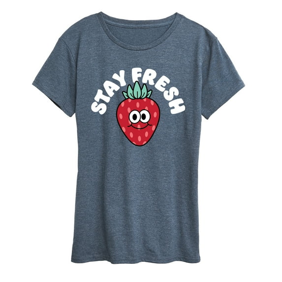 Instant Message - Stay Fresh Strawberry - Women's Short Sleeve Graphic T-Shirt