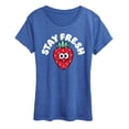thumbnail image 1 of Instant Message - Stay Fresh Strawberry - Women's Short Sleeve Graphic T-Shirt, 1 of 6