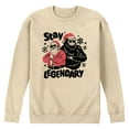 thumbnail image 1 of Instant Message - Stay Legendary - Men's Long Sleeve Crew Fleece Sweatshirt, 1 of 4