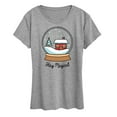 thumbnail image 1 of Instant Message - Stay Magical Snow Globe - Women's Short Sleeve Graphic T-Shirt, 1 of 6