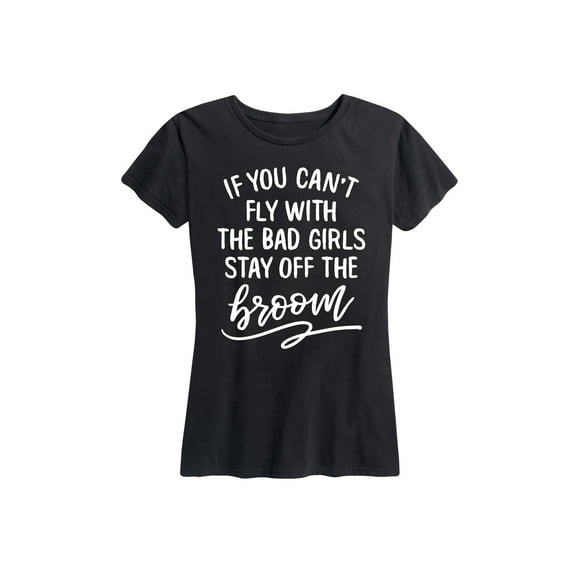 Instant Message - Stay Off The Broom - Women's Short Sleeve Graphic T-Shirt