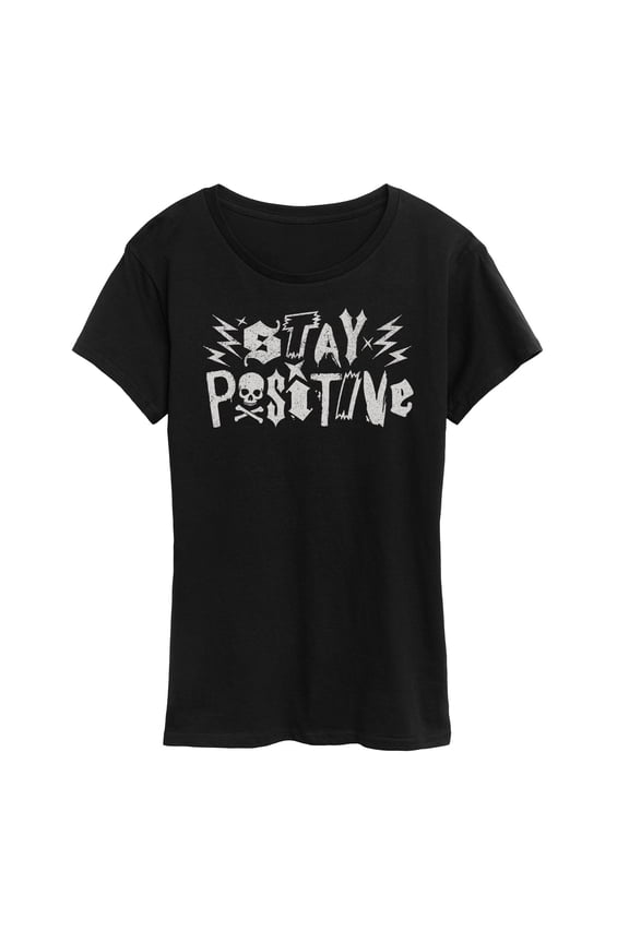 - Stay Positive Punk  - Women's Short Sleeve Graphic T-Shirt