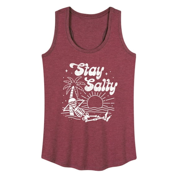 Instant Message - Stay Salty - Women's Racerback Tank Top
