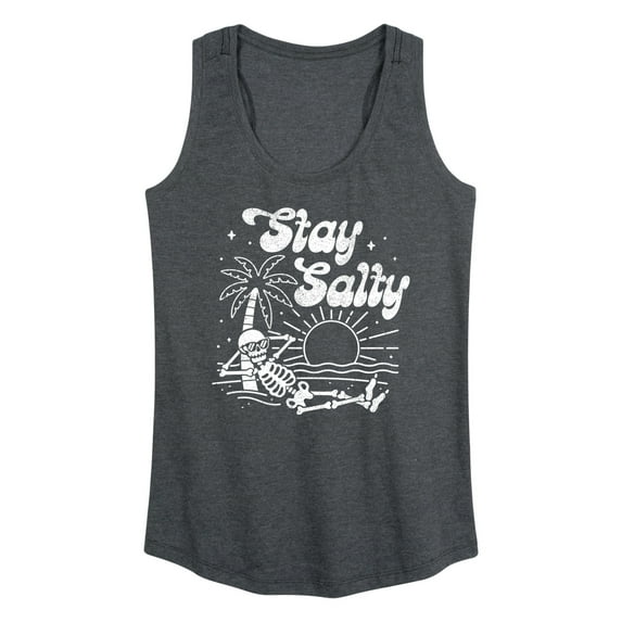 Instant Message - Stay Salty - Women's Racerback Tank Top