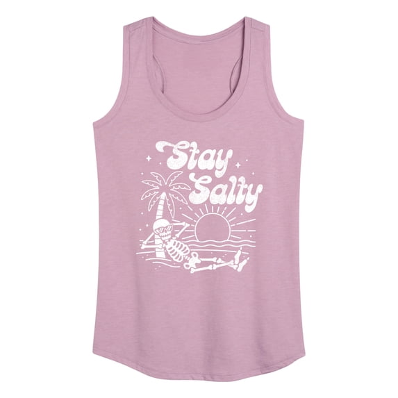 Instant Message - Stay Salty - Women's Racerback Tank Top