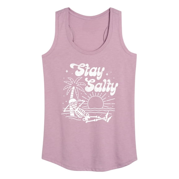 Instant Message - Stay Salty - Women's Racerback Tank Top
