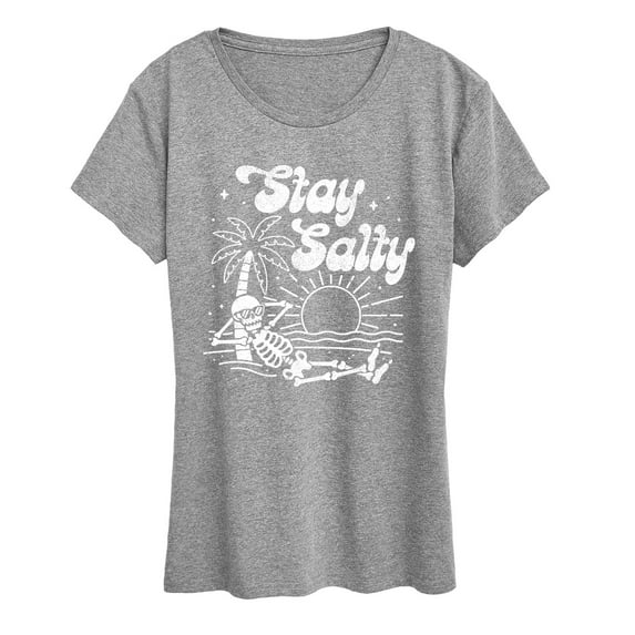 Instant Message - Stay Salty - Women's Short Sleeve Graphic T-Shirt