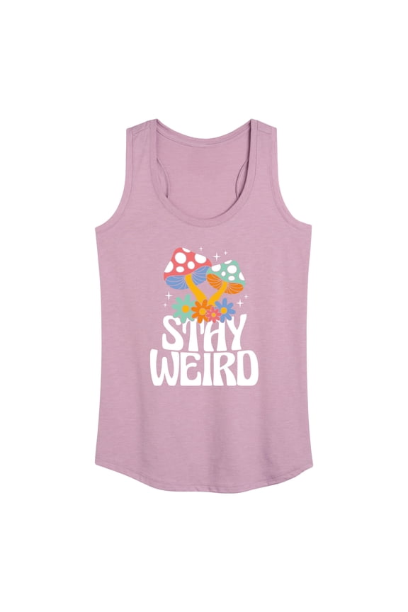 - Stay Weird Mushrooms - Women's Racerback Tank Top