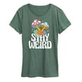 thumbnail image 1 of Instant Message - Stay Weird Mushrooms - Women's Short Sleeve Graphic T-Shirt, 1 of 6