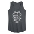thumbnail image 1 of Instant Message - Stay Wild Country Child - Women's Racerback Tank Top, 1 of 6