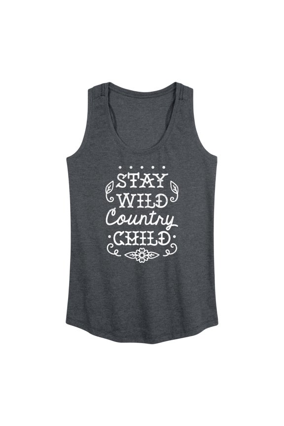 - Stay Wild Country Child - Women's Racerback Tank Top