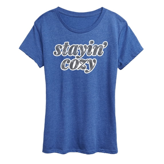 Instant Message - Stayin Cozy - Women's Short Sleeve Graphic T-Shirt