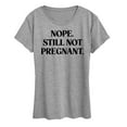 thumbnail image 1 of Instant Message - Sassy Holiday Still Not Pregnant - Women's Short Sleeve Graphic T-Shirt, 1 of 6