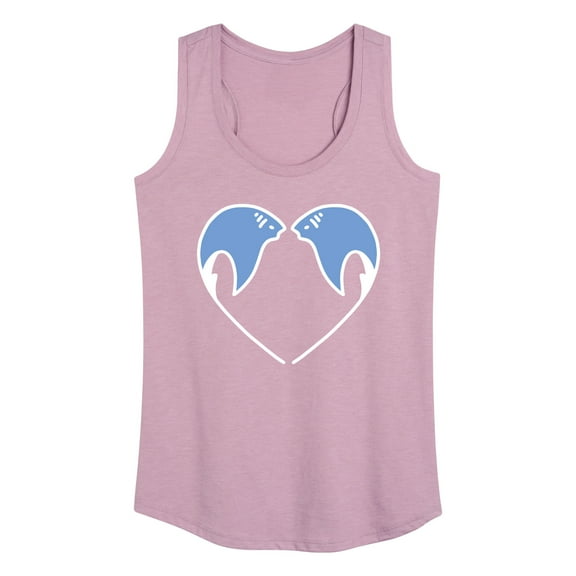 Instant Message - Sting Ray Heart - Women's Racerback Tank Top