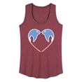 thumbnail image 1 of Instant Message - Sting Ray Heart - Women's Racerback Tank Top, 1 of 6