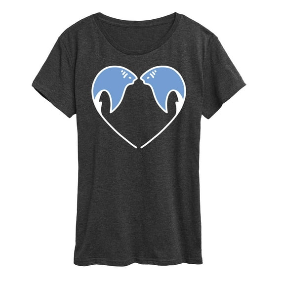 Instant Message - Sting Ray Heart - Women's Short Sleeve Graphic T-Shirt