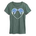 thumbnail image 1 of Instant Message - Sting Ray Heart - Women's Short Sleeve Graphic T-Shirt, 1 of 7