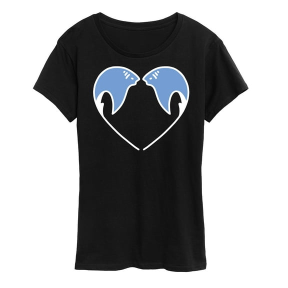 Instant Message - Sting Ray Heart - Women's Short Sleeve Graphic T-Shirt