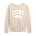 thumbnail image 1 of Instant Message - Stowe Vermont - Women's Lightweight French Terry Long Sleeve Shirt, 1 of 6