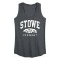 thumbnail image 1 of Instant Message - Stowe Vermont - Women's Racerback Tank Top, 1 of 6