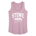 thumbnail image 1 of Instant Message - Stowe Vermont - Women's Racerback Tank Top, 1 of 6