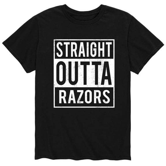Instant Message - Straight Outta Razors - Men's Short Sleeve Graphic T-Shirt