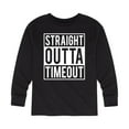 thumbnail image 1 of Instant Message - Straight Outta Timeout Long Sleeve Graphic T-Shirt, 1 of 5