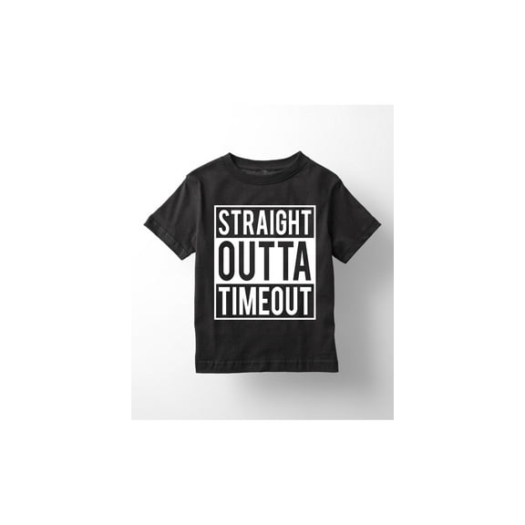 Instant Message - Straight Outta Timeout -TODDLER SHORT SLEEVE TEE-5T