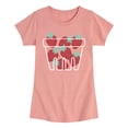 thumbnail image 1 of Instant Message - Strawberry Basket - Youth Girls Fitted Short Sleeve T-Shirt, 1 of 5