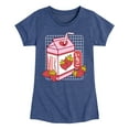 thumbnail image 1 of Instant Message - Strawberry Milk - Toddler & Youth Girls Short Sleeve Graphic T-Shirt, 1 of 6