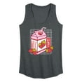 thumbnail image 1 of Instant Message - Strawberry Milk - Women's Racerback Tank Top, 1 of 6