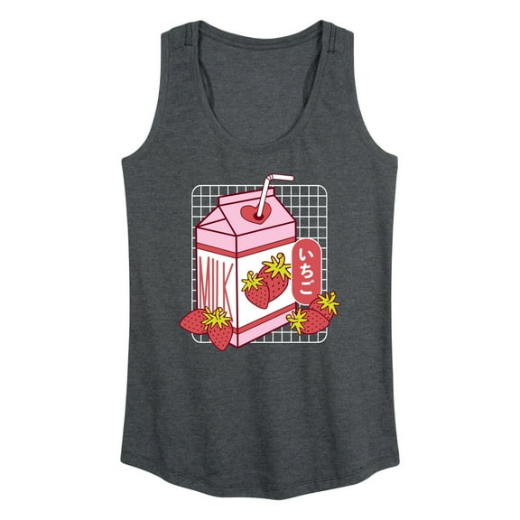 Instant Message - Strawberry Milk - Women's Racerback Tank Top