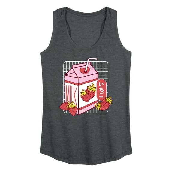 Instant Message - Strawberry Milk - Women's Racerback Tank Top