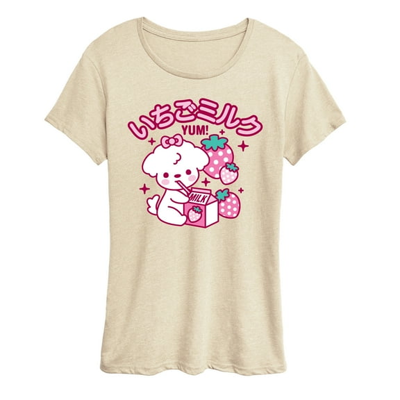 Instant Message - Strawberry Milk - Women's Short Sleeve Graphic T-Shirt