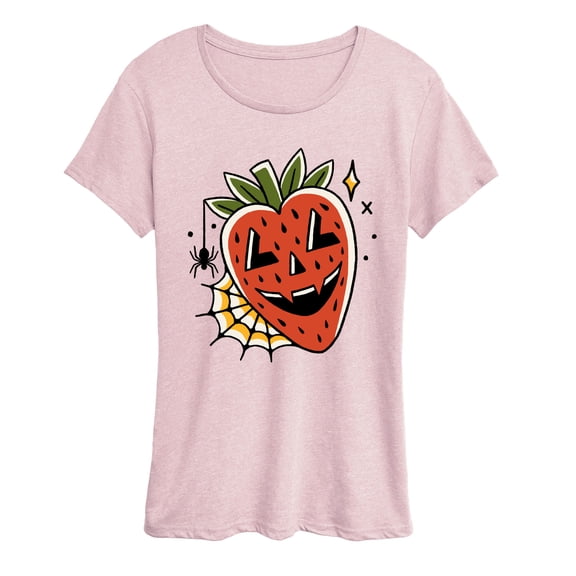 Instant Message - Strawberry Skull - Women's Short Sleeve Graphic T-Shirt