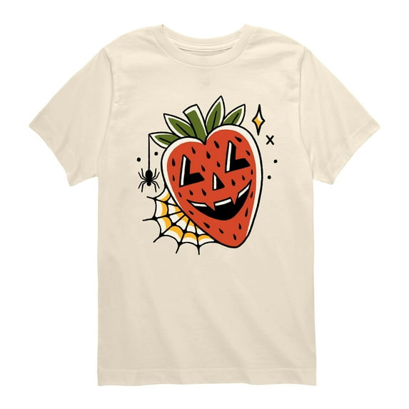 Instant Message - Strawberry Skull - Youth Boys Short Sleeve Graphic T-Shirt