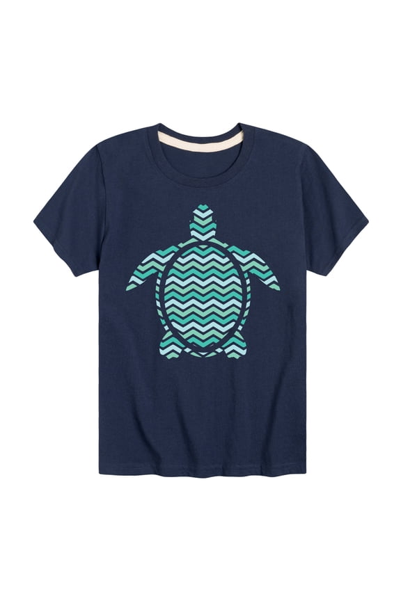 - Striped Turtle - Toddler & Youth Short Sleeve Graphic T-Shirt