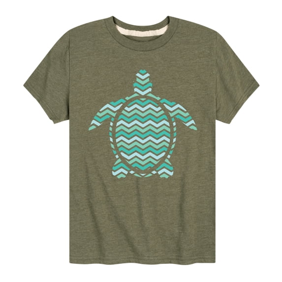 Instant Message - Striped Turtle - Toddler & Youth Short Sleeve Graphic T-Shirt