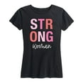 thumbnail image 1 of Instant Message - Strong Woman - Women's Short Sleeve Graphic T-Shirt, 1 of 5