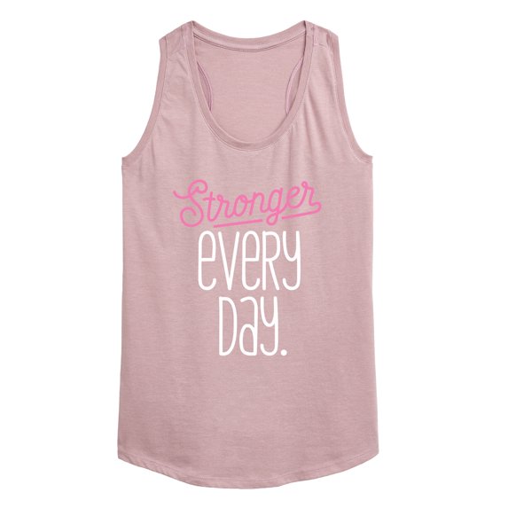 Instant Message - Stronger Every Day Graphic Racerback Tank