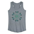thumbnail image 1 of Instant Message - Succulent Mandala - Women's Racerback Tank Top, 1 of 5