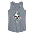 thumbnail image 1 of Instant Message - Succulent Skull Graphic Racerback Tank, 1 of 4