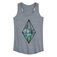 thumbnail image 1 of Instant Message - Succulent Terrarium - Women's Racerback Tank Top, 1 of 5