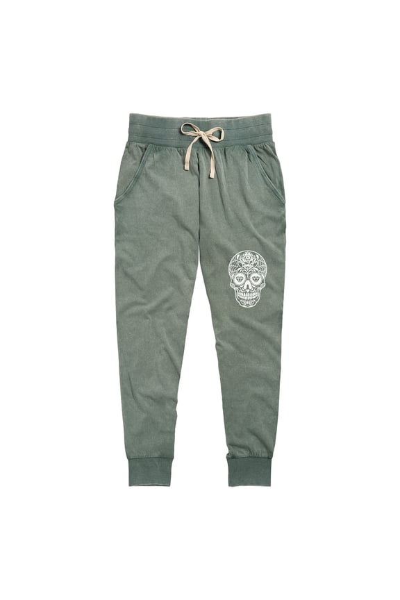 - Sugar Skull - Ladies Jersey Jogger Pant