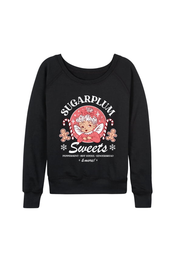 - Sugarplum Sweets - Women's French Terry Long Sleeve Pullover