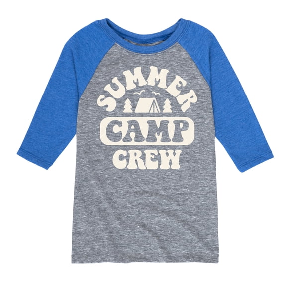 Instant Message - Summer Camp Crew - Toddler & Youth Raglan Graphic T-Shirt