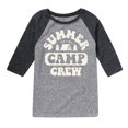 thumbnail image 1 of Instant Message - Summer Camp Crew - Toddler & Youth Raglan Graphic T-Shirt, 1 of 5
