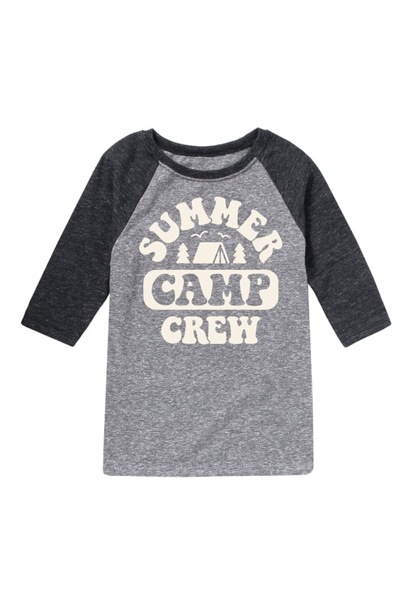 - Summer Camp Crew - Toddler & Youth Raglan Graphic T-Shirt